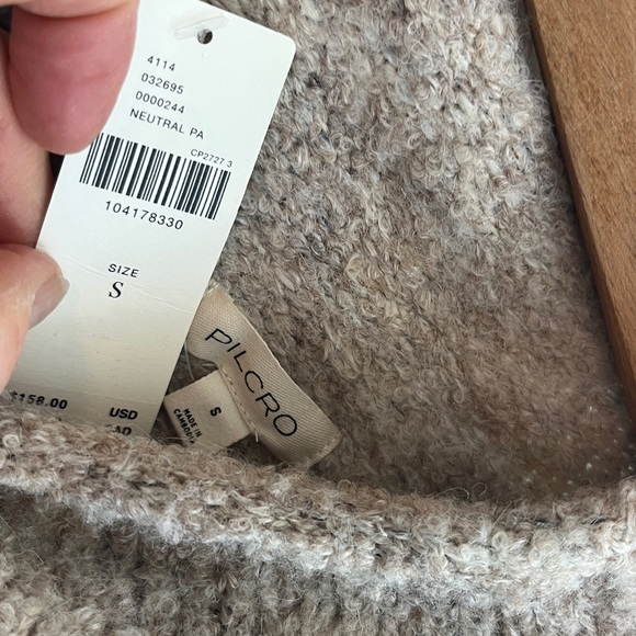 Anthropologie x Pilcro Long-Sleeve Mock-Neck Bird Sweater Size Small NWT - Picture 7 of 14